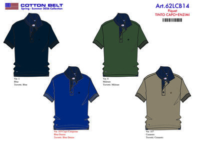 POLO UOMO M/M 62LCB14 Ingrosso COTTON BELT Tellini S.r.l.